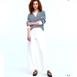 The Curvy Emmett Wide-Leg Jean in Tile White: Welt Pocket Edition NWT